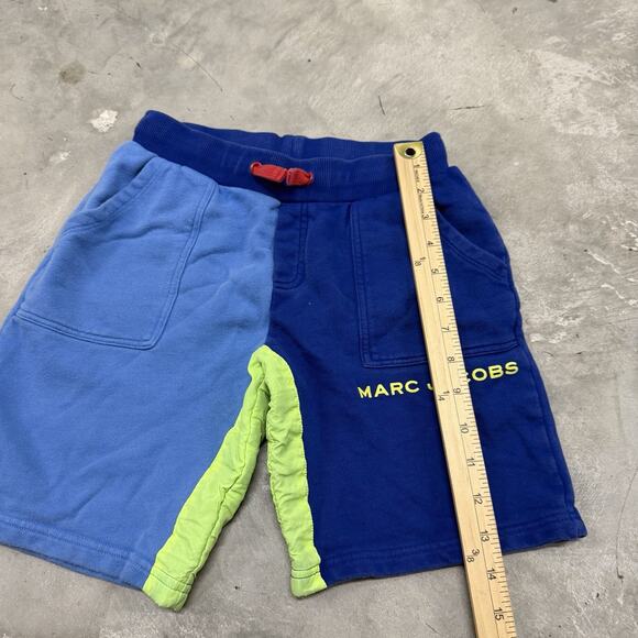 Marc Jacobs Boys Cotton Color Block Drawstring Sweat Shorts Multicolor Size 10 - Picture 2 of 6